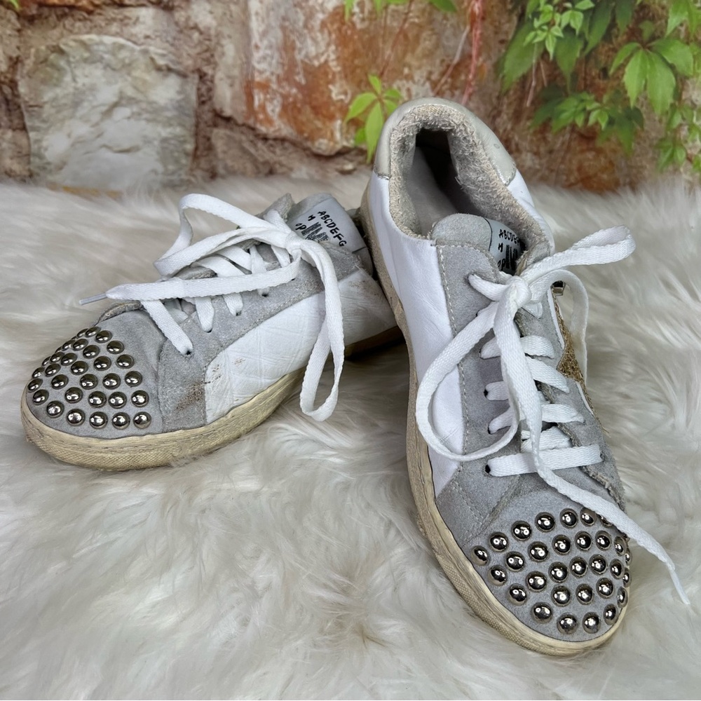 MELINE Lace Up Italian Embellished Sneakers, 38 - Picture 5 of 11